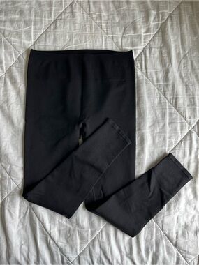 Fabletics Black Ribbed High-Rise Leggings